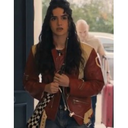 Asha Banks My Fault London 2025 Red Leather Jacket